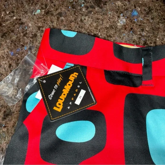 Loudmouth Golf Shorts Men’s Size 36 NEW Discontinued “Atom Smasher” - Picture 3 of 13